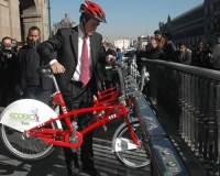 Parte de las nuevas obras realizadas en materia de tranporte ecológico, fue la Eco Bici.