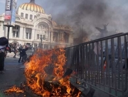Manifestaciones en el Centro del DF.