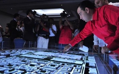 El gobernador de Quintana Roo, Roberto Borge, en la presentación de Dragon Mart Cancún
