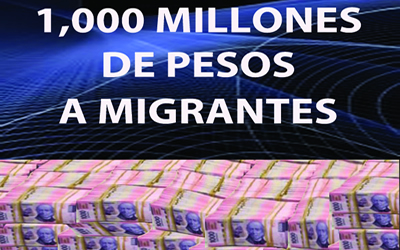 1,000 mdp a migrantes